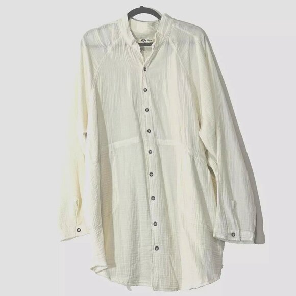 Free People - We The Free Summer Daydream Buttondown size XL NEW - Picture 1 of 9